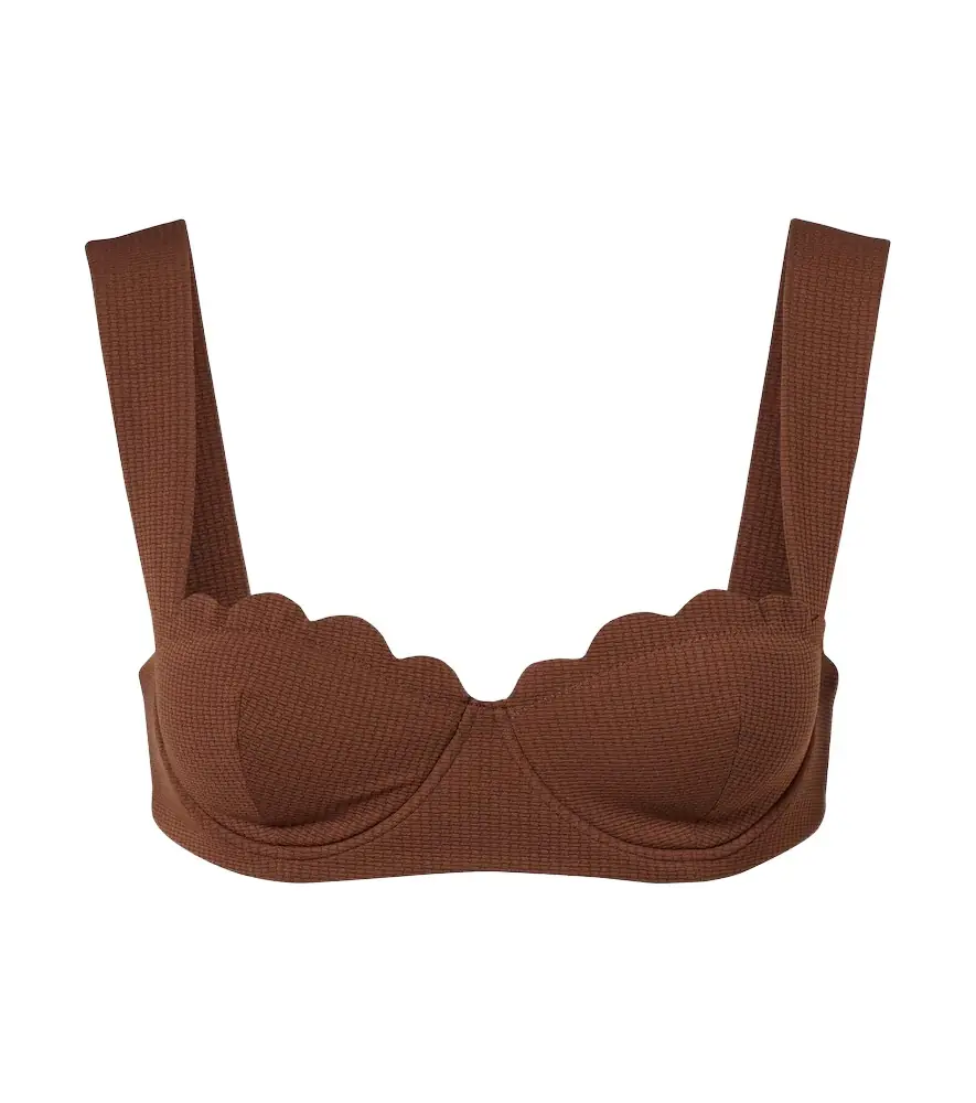 Marysia North scalloped bikini top