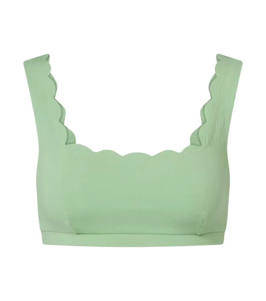 Marysia Palm Springs scalloped bikini top