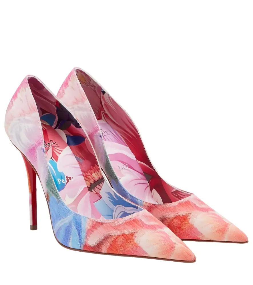 Christian Louboutin Miss Z floral chiné pumps