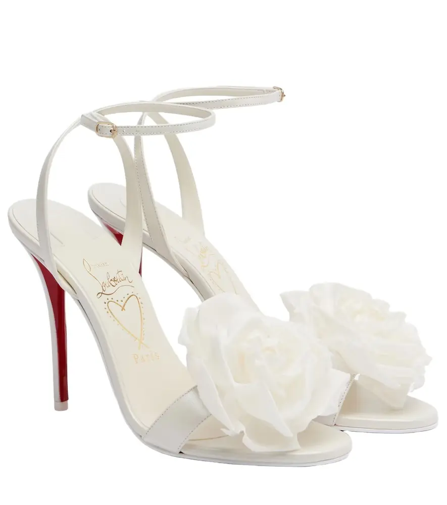 Christian Louboutin Miss Z Flora leather sandals