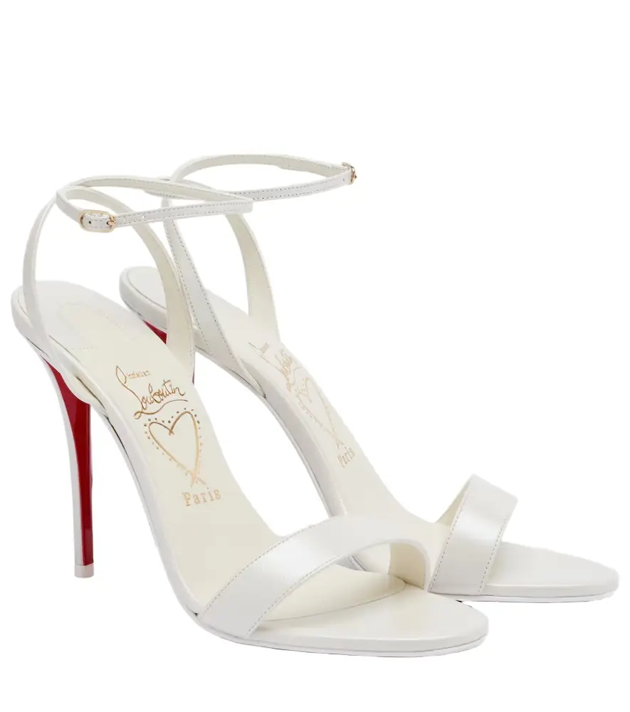 Christian Louboutin Miss Z leather slingback sandals