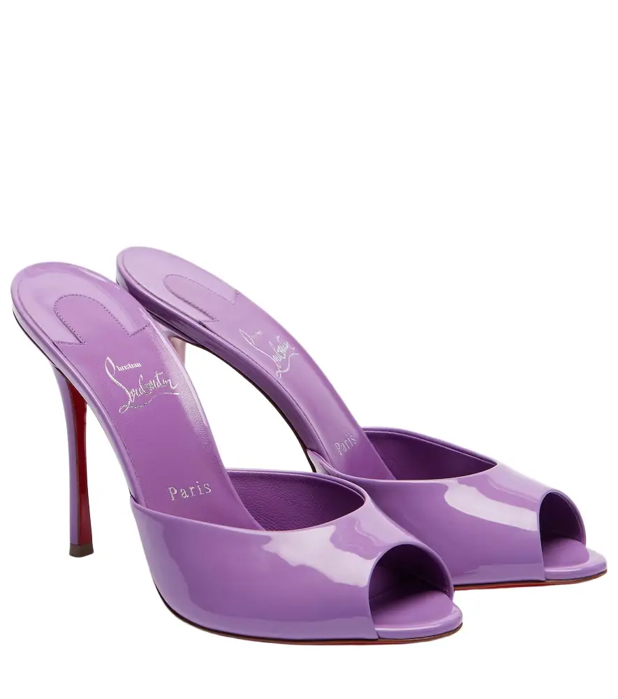 Christian Louboutin Me Dolly 100 patent leather mules - Women's Shoes