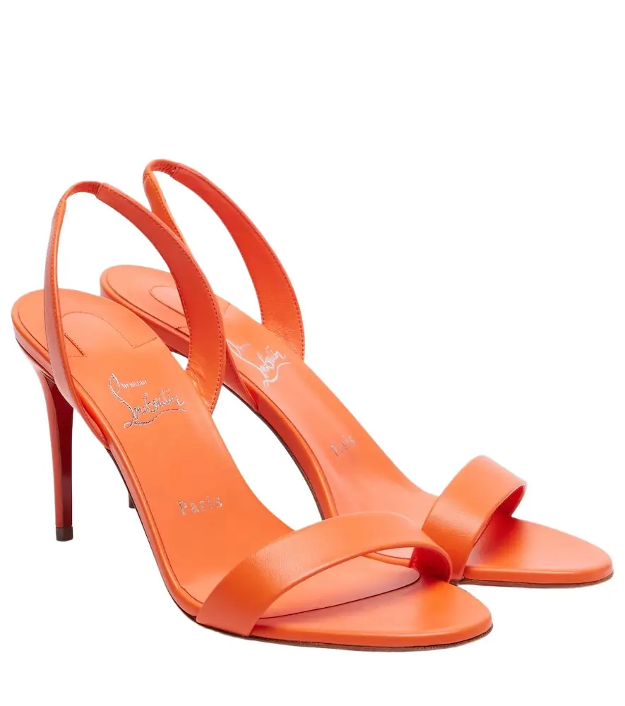 Christian Louboutin O Marylin 85 leather slingback sandals