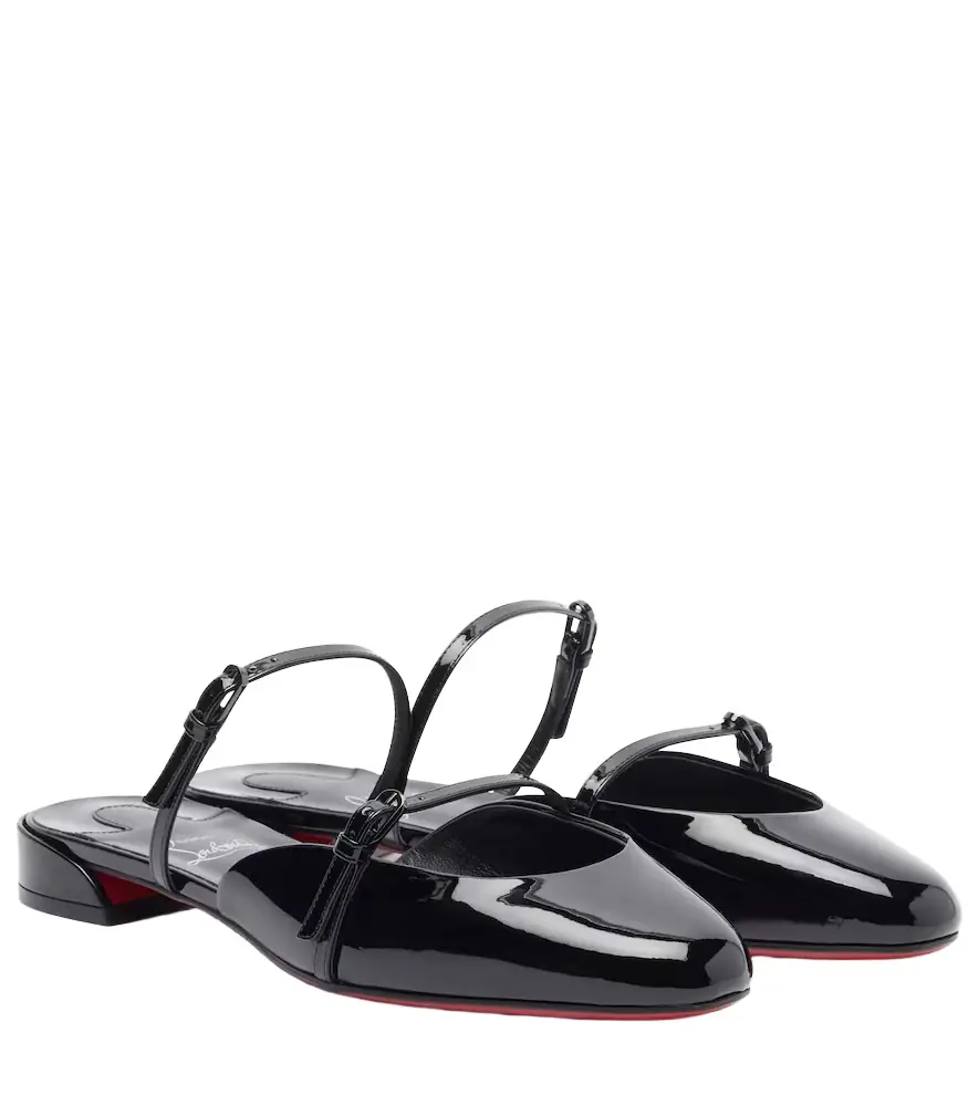 Christian Louboutin Jane Nina patent leather mules