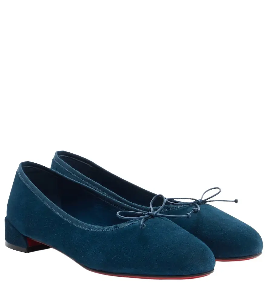 Christian Louboutin Sweetie Jane suede ballet flats
