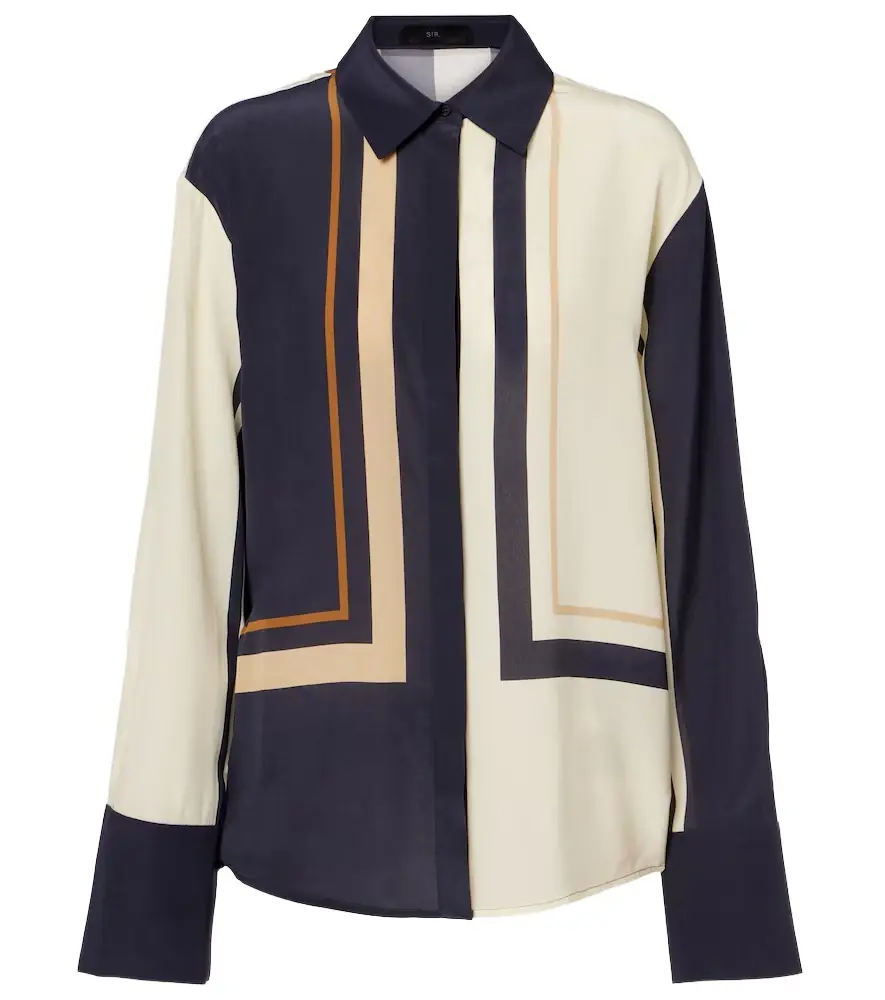 SIR Printed silk shirt