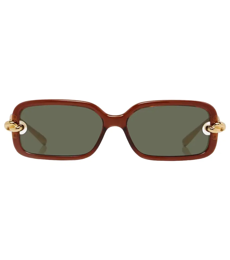 Bottega Veneta Knot rectangular sunglasses