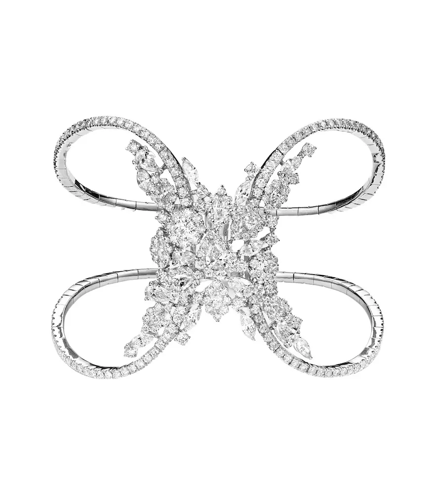 Yeprem Y-Couture 18kt white gold bracelet with diamonds