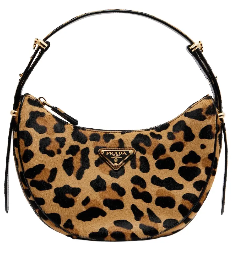 Prada Arqué calf hair shoulder bag