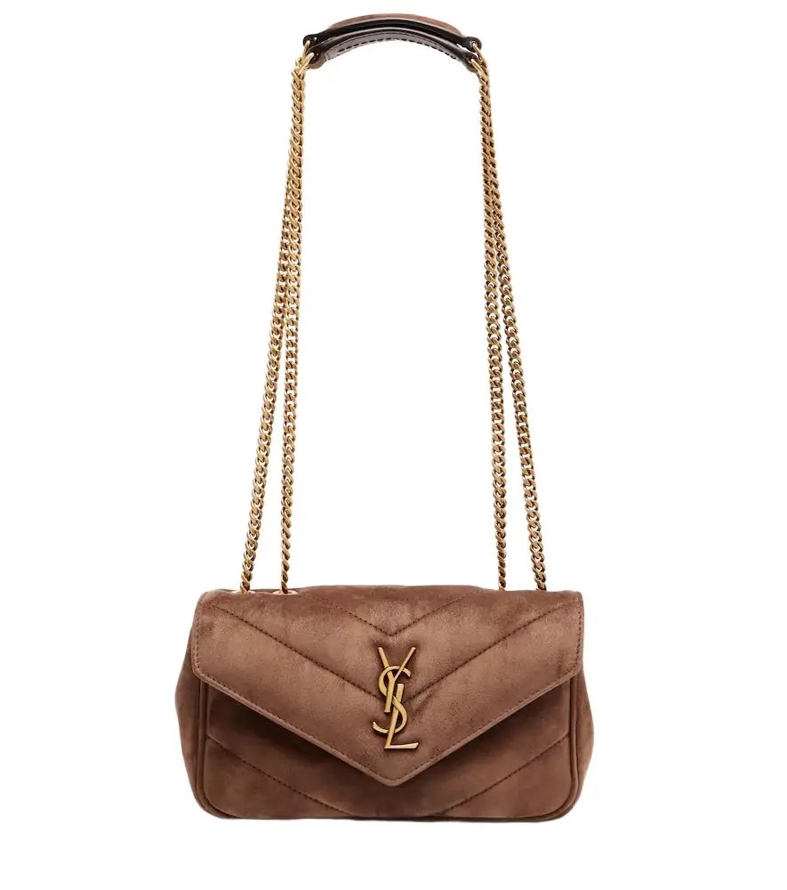 Saint Laurent Loulou suede shoulder bag