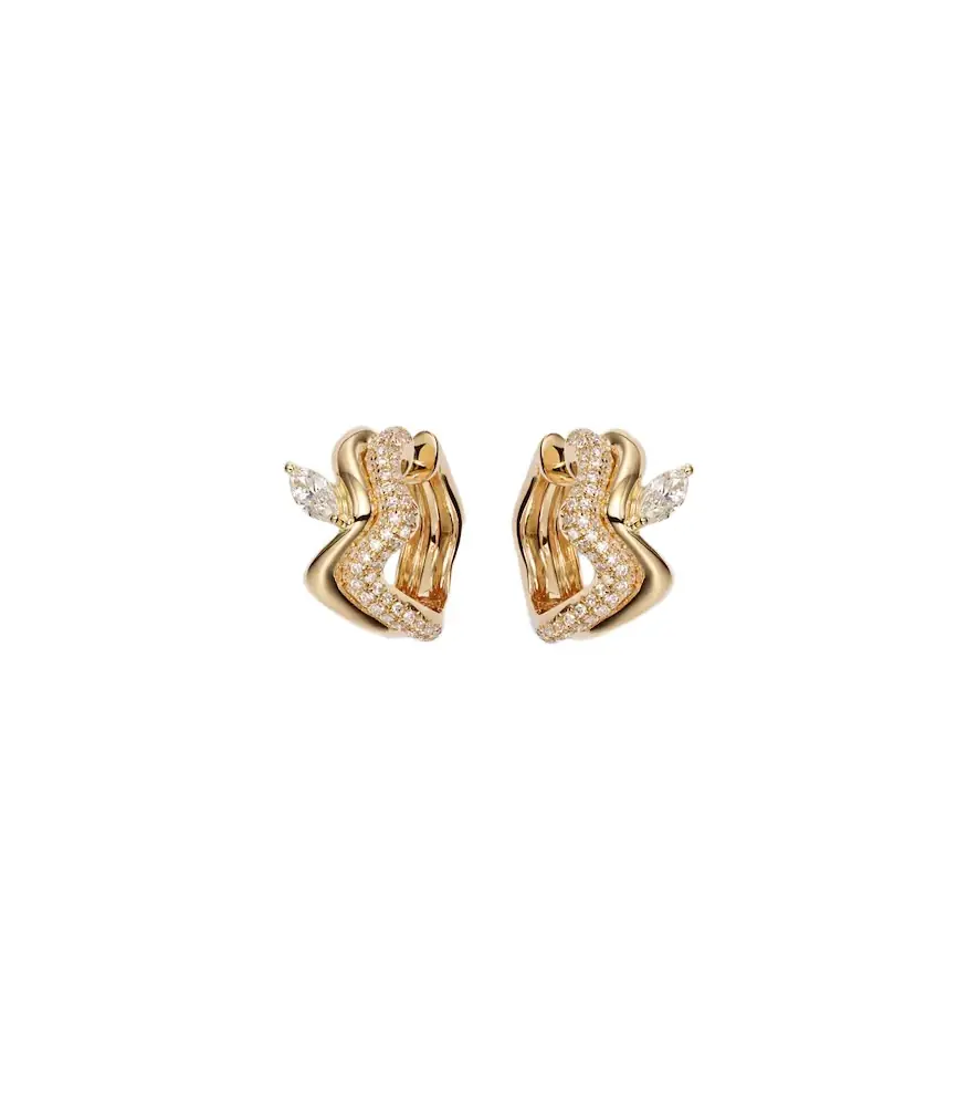 Shay Jewelry 18kt gold earrings with diamonds