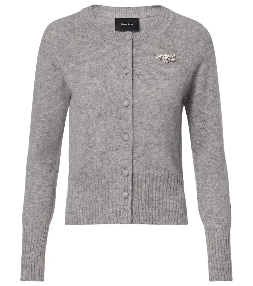 Simone Rocha Embellished cashmere cardigan