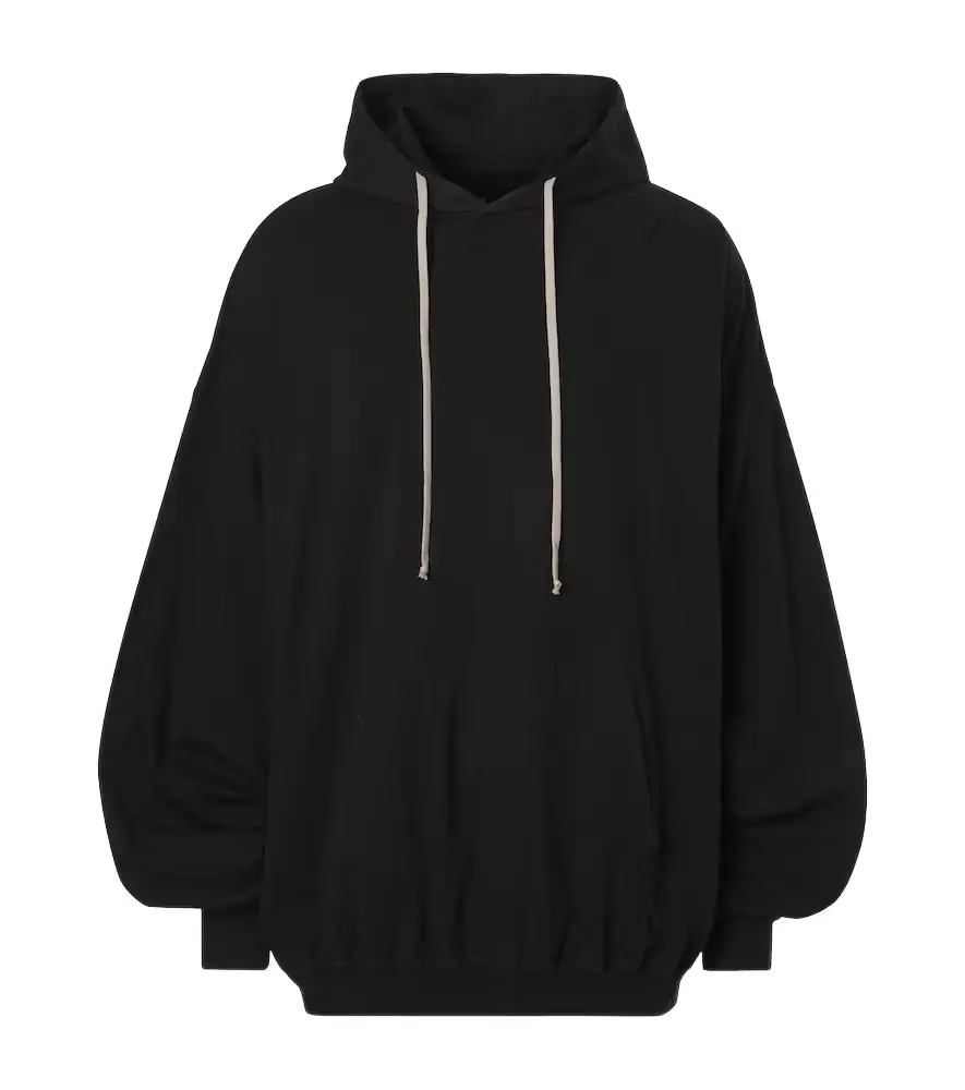 Rick Owens DRKSHDW Hun cotton jersey hoodie