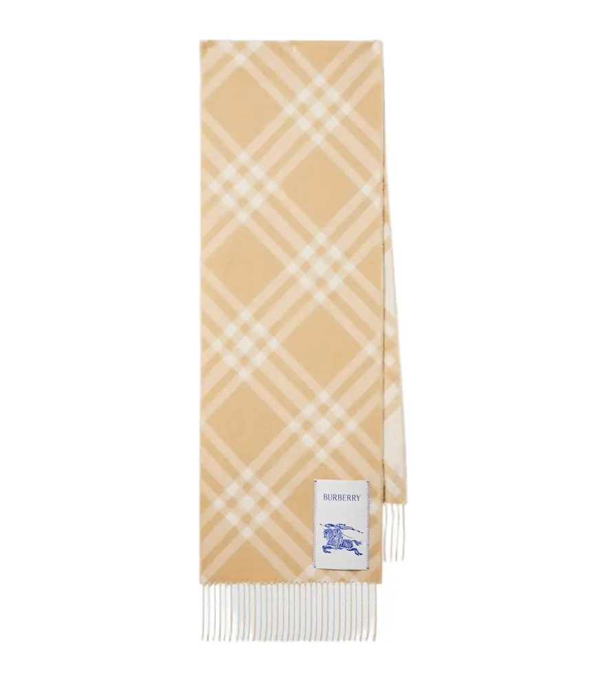 Burberry EKD checked cashmere scarf