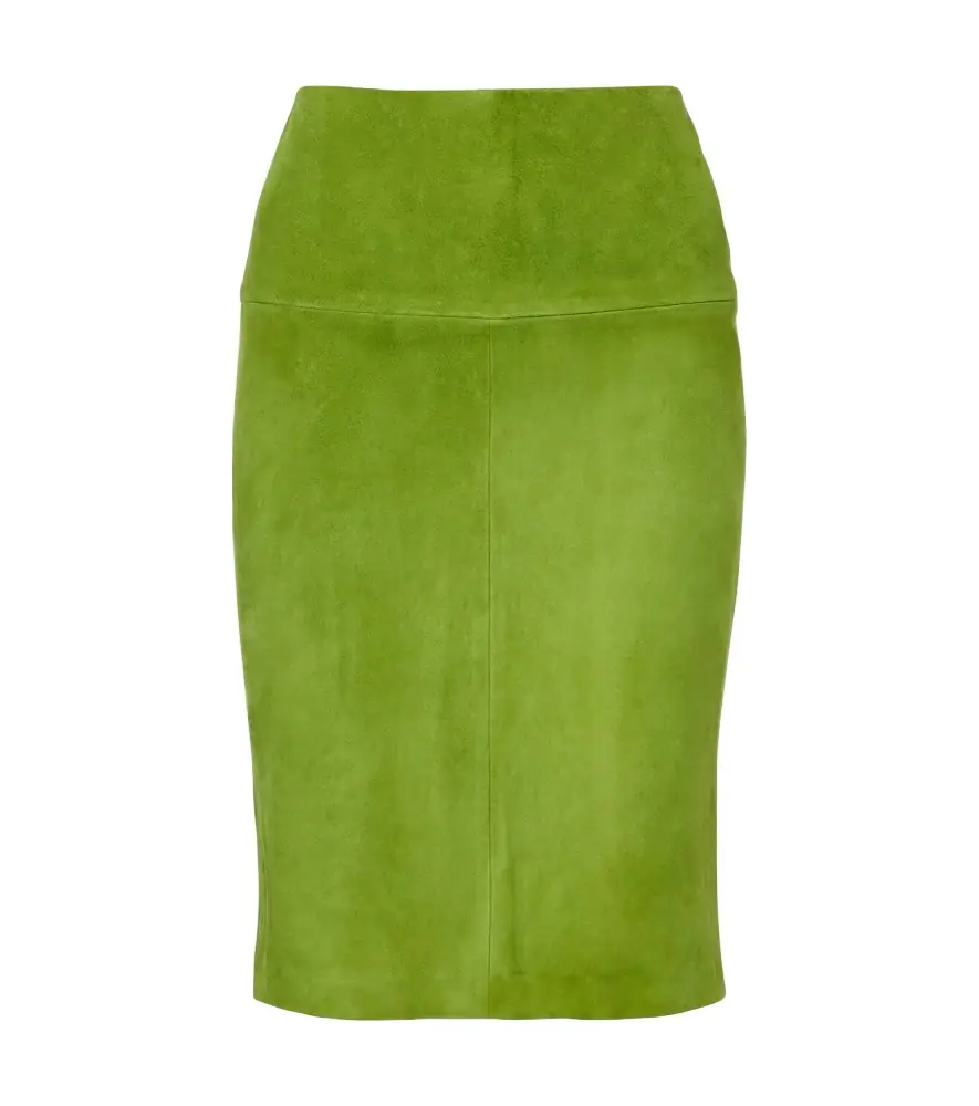 Stouls Gin suede midi skirt