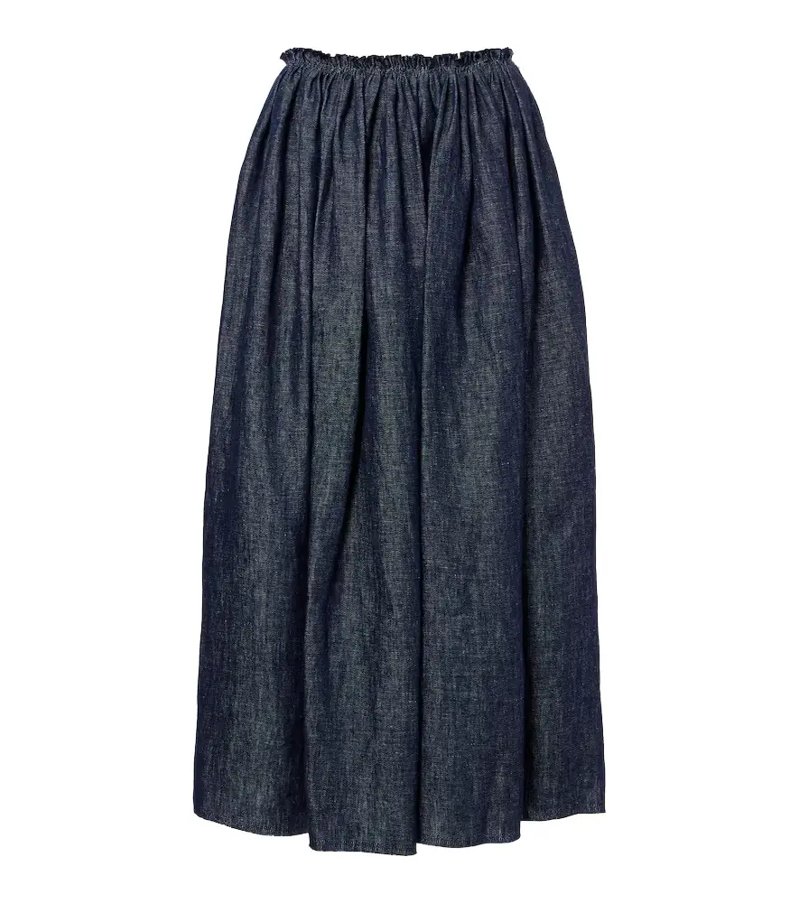 Gabriela Hearst Eloran linen midi skirt