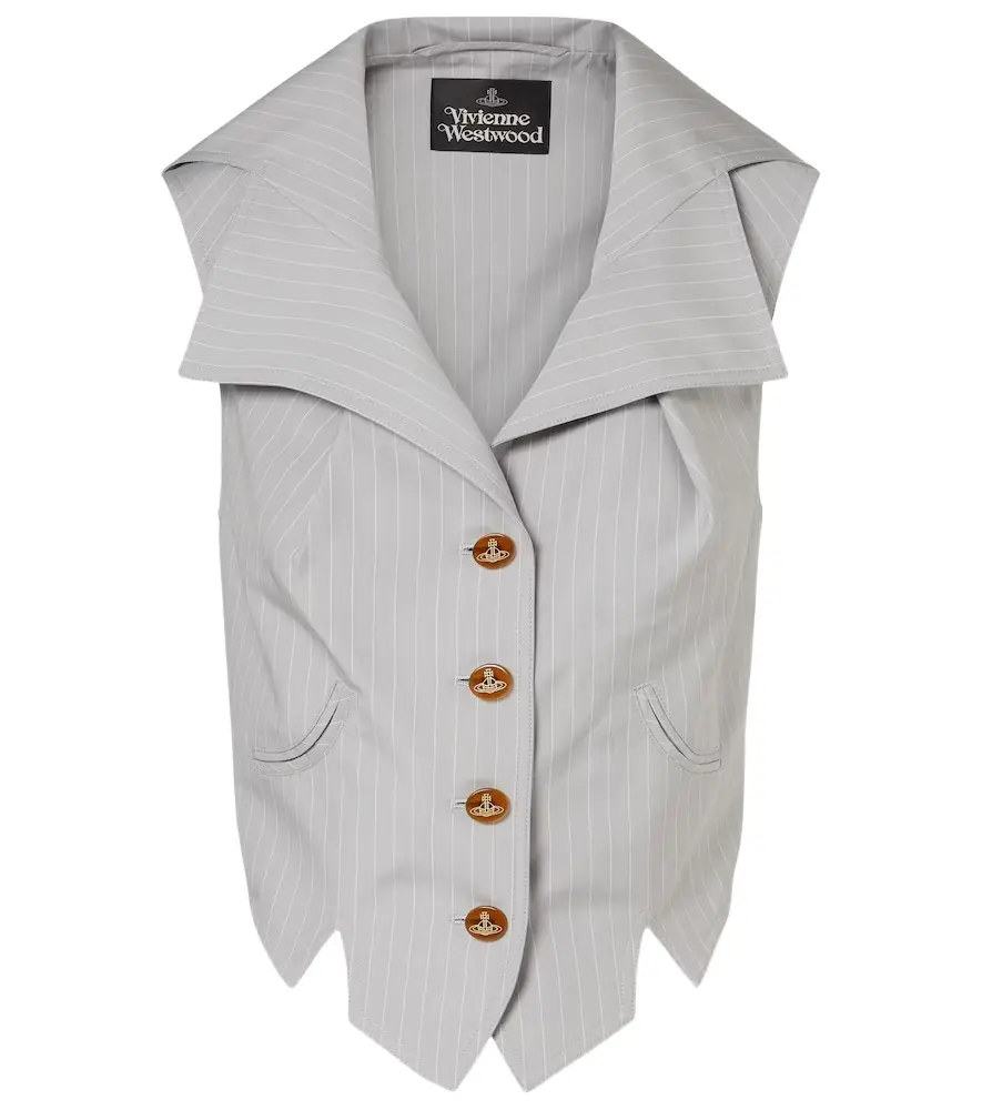 Vivienne Westwood Meryl pinstripe cotton vest