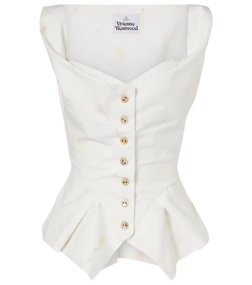 Vivienne Westwood Monday floral cotton-blend top
