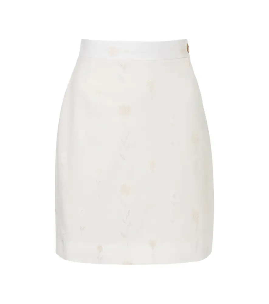 Vivienne Westwood Floral cotton-blend miniskirt