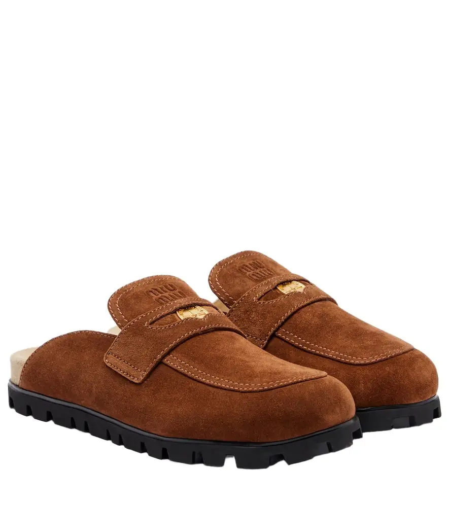 Miu Miu Oliva suede mules