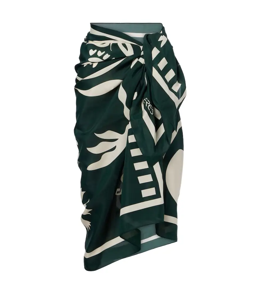 Eres Mandara cotton and silk beach cover-up