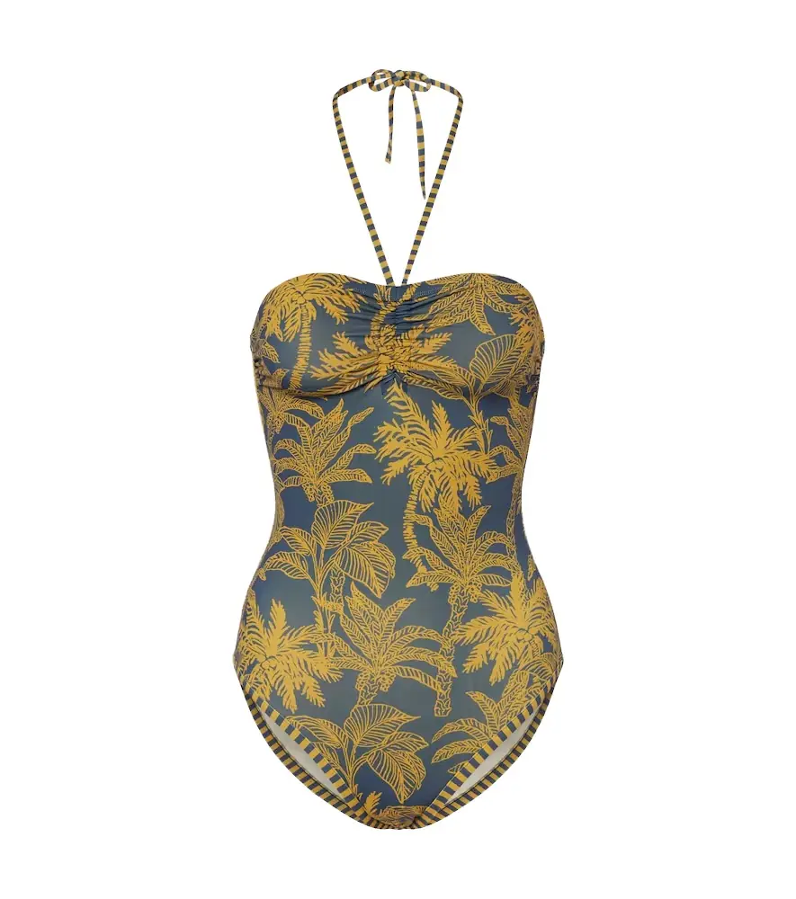 Eres Ailleurs printed halterneck swimsuit