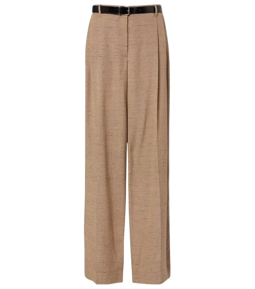 Dolce & Gabbana Pleated belted wide-leg pants