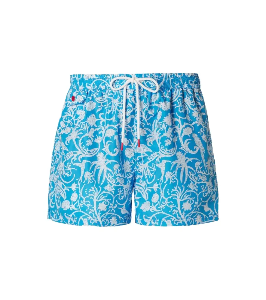 Kiton Printed swim trunks