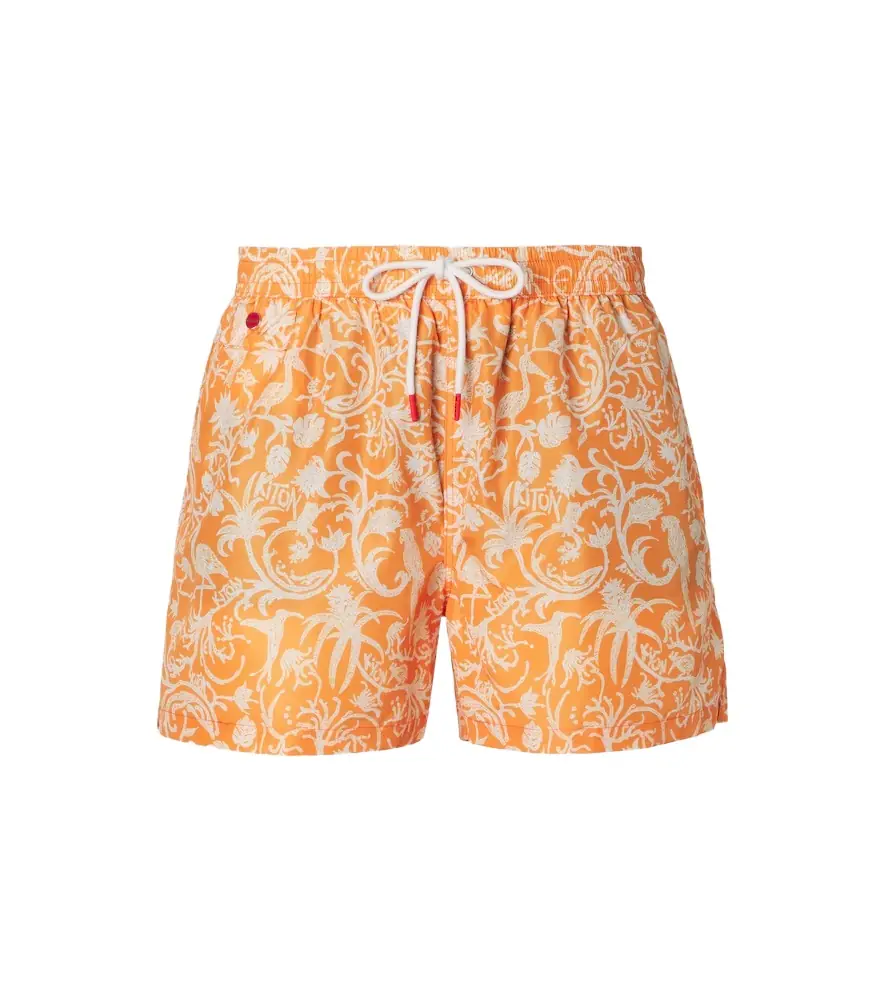 Kiton Printed swim trunks