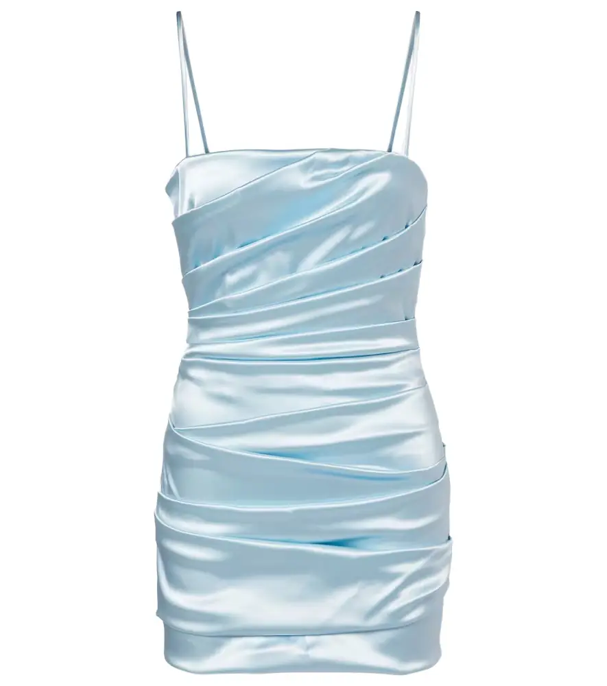 Dolce & Gabbana Ruched satin minidress