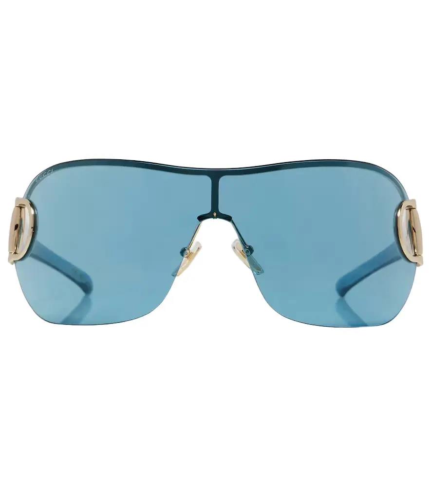 Gucci Half Horsebit shield sunglasses
