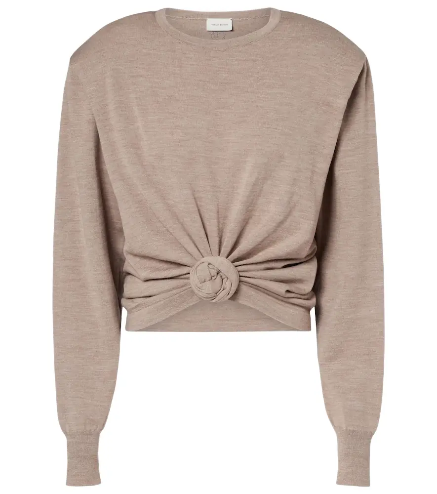Magda Butrym Knot-detail wool sweater