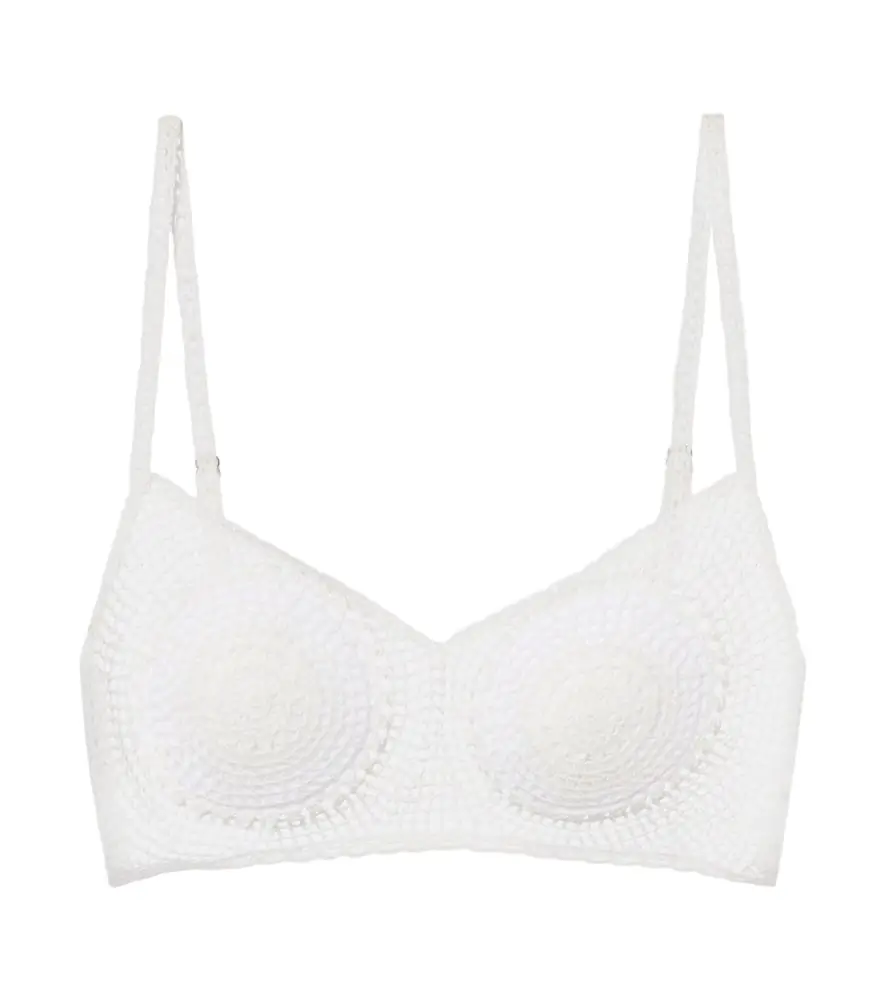 Magda Butrym Crochet cotton bra