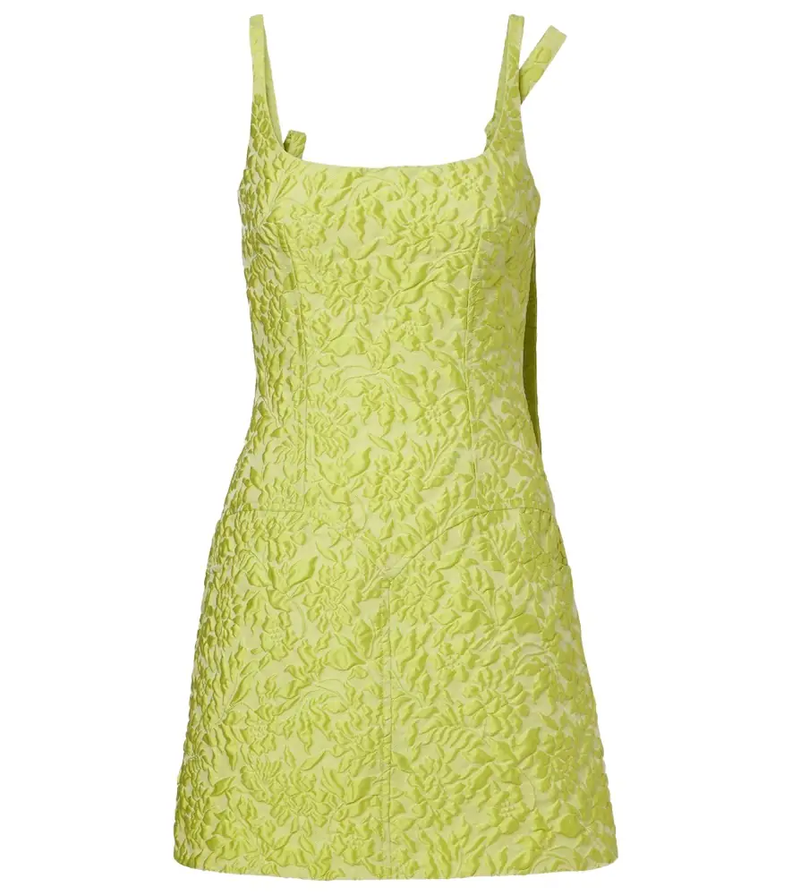 Emilia Wickstead Eliezer floral cloqué minidress