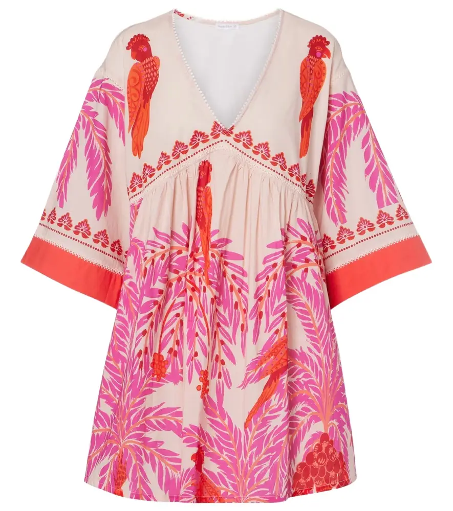 Poupette St Barth Mahault printed cotton minidress
