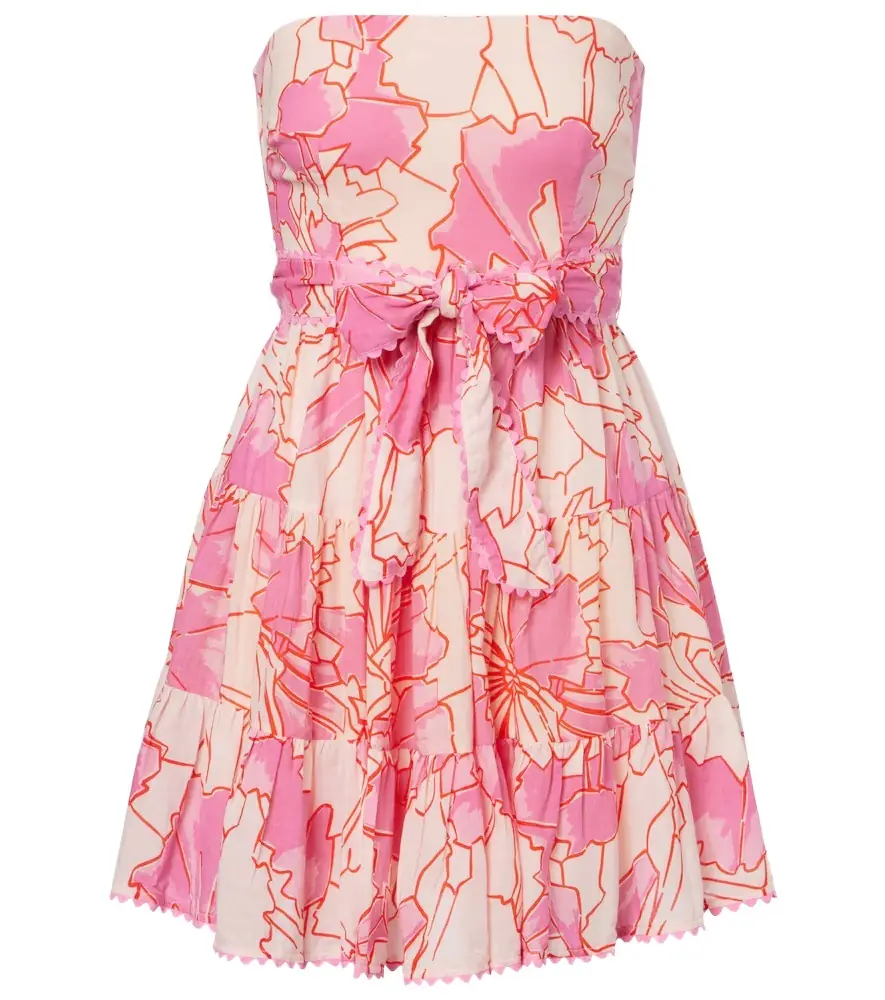 Poupette St Barth Christine printed cotton minidress