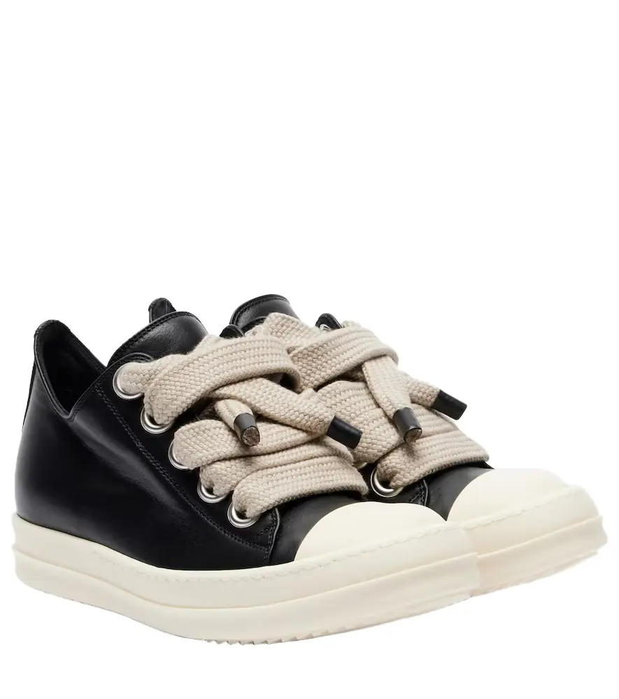 Rick Owens Jumbolace leather sneakers