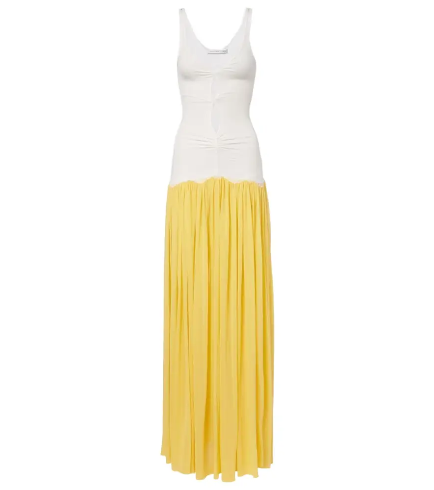 Christopher Esber Verner cutout lace-trimmed jersey maxi dress