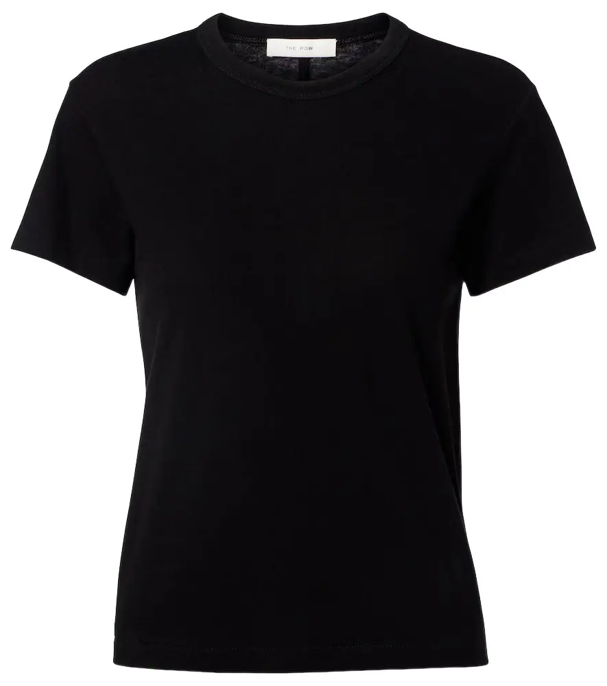 The Row Jovita cotton, cashmere and silk T-shirt
