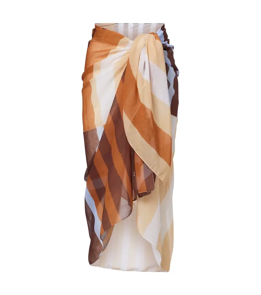 Cala de la Cruz Luana striped beach cover-up