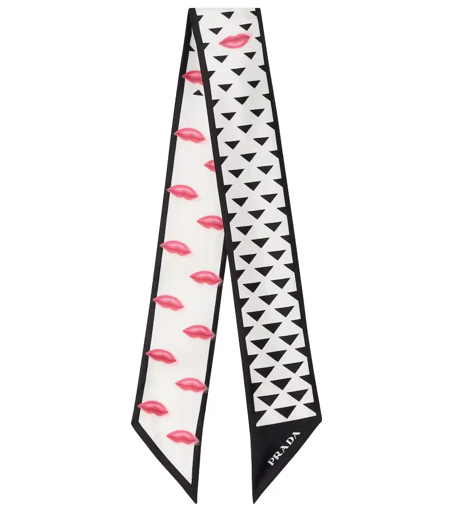 Prada Printed silk twill scarf