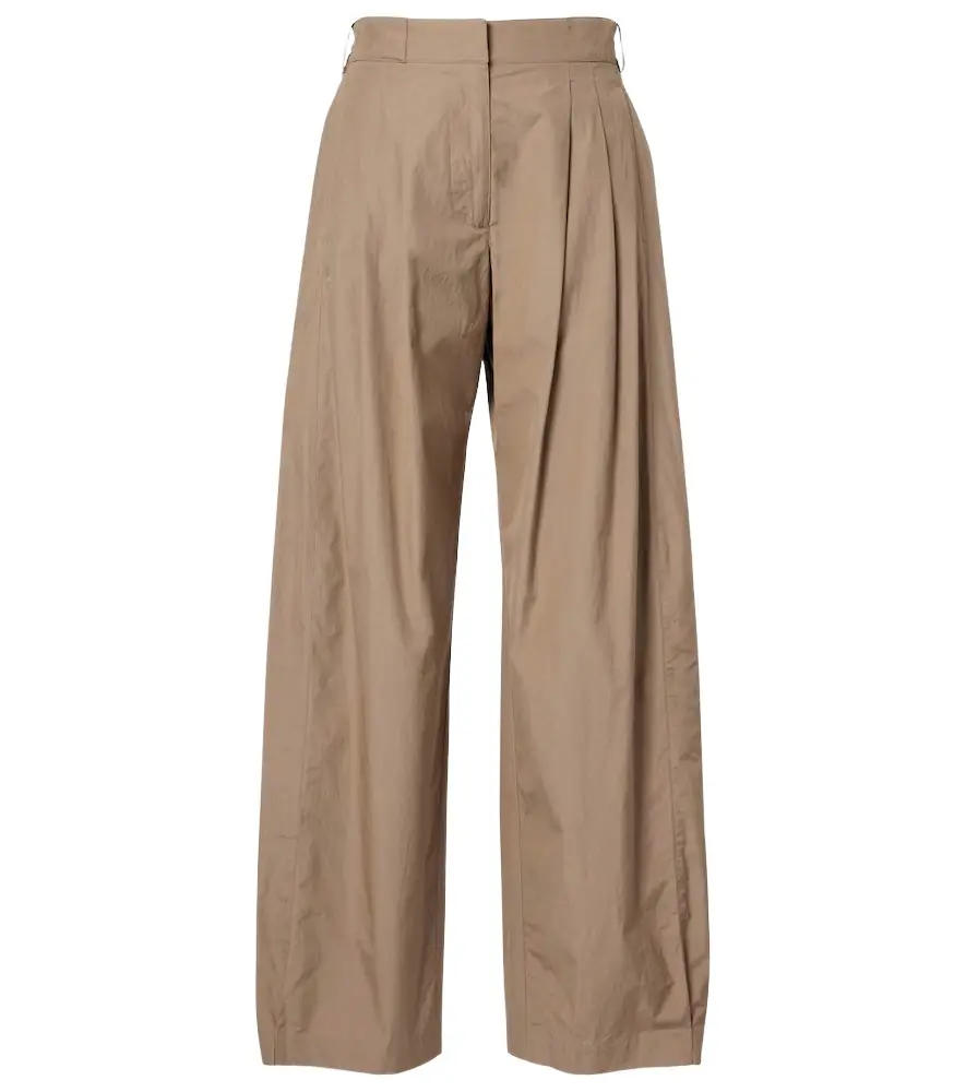 The Row Iven cotton poplin wide-leg pants