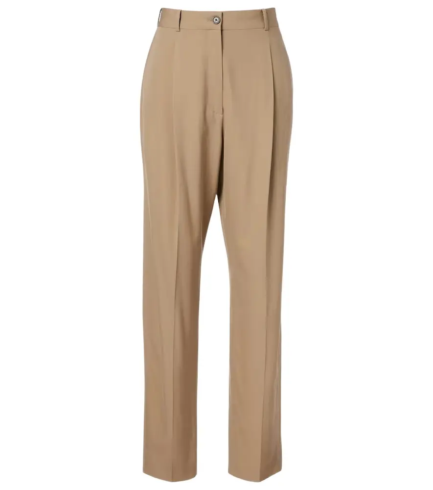 The Row Gianni wool straight pants