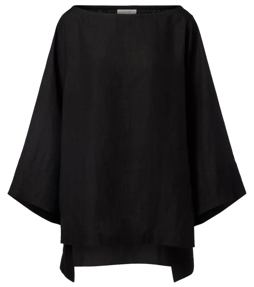 The Row Junia linen top