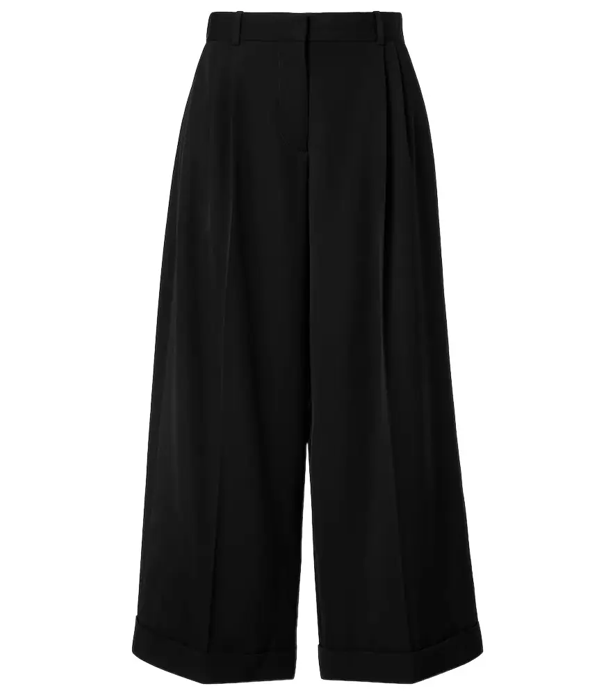 The Row Lior wool gabardine wide-leg pants