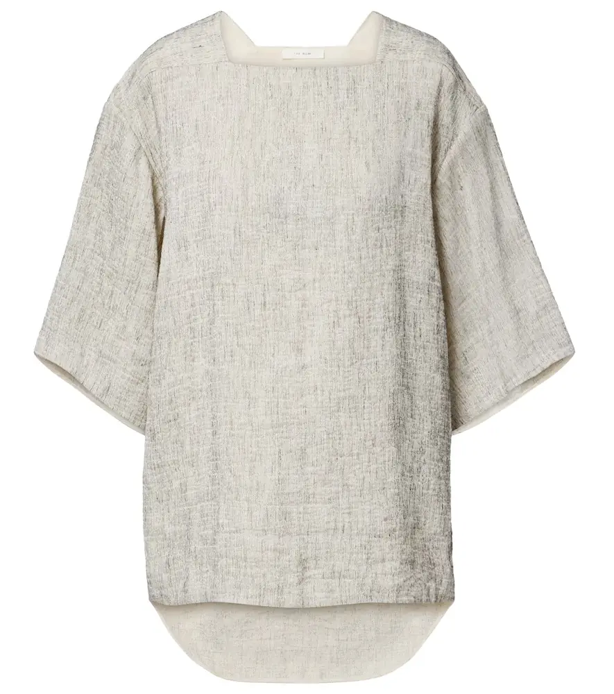 The Row Hamza linen and silk top