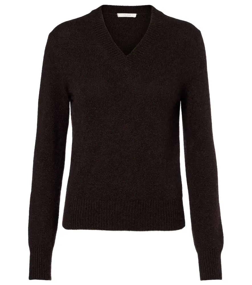 The Row Nalini knitted cashmere top