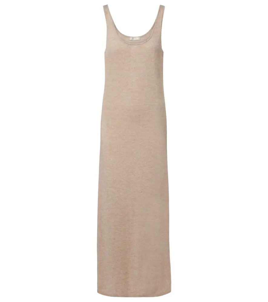 The Row Nareen knitted cashmere maxi dress