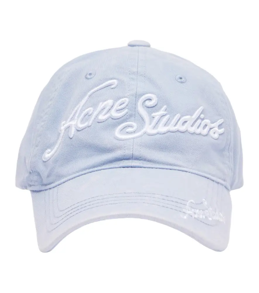 Acne Studios Logo denim baseball cap