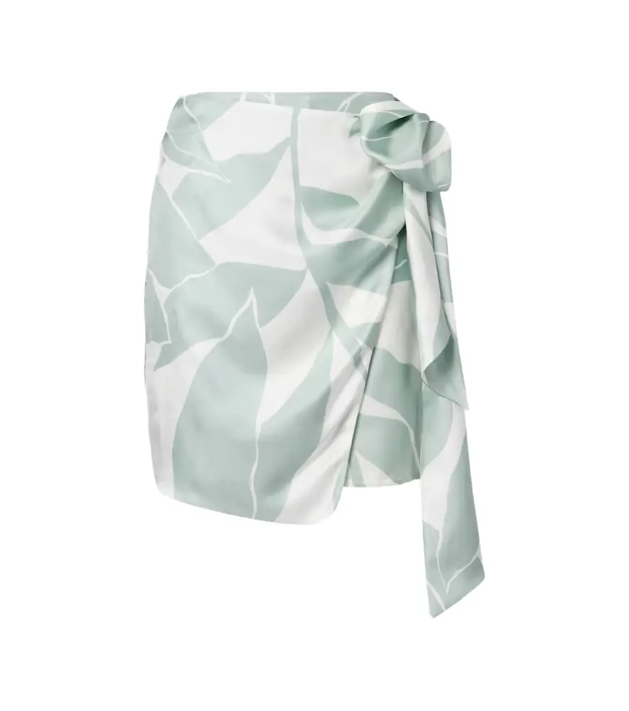 Max Mara Strano printed silk twill miniskirt